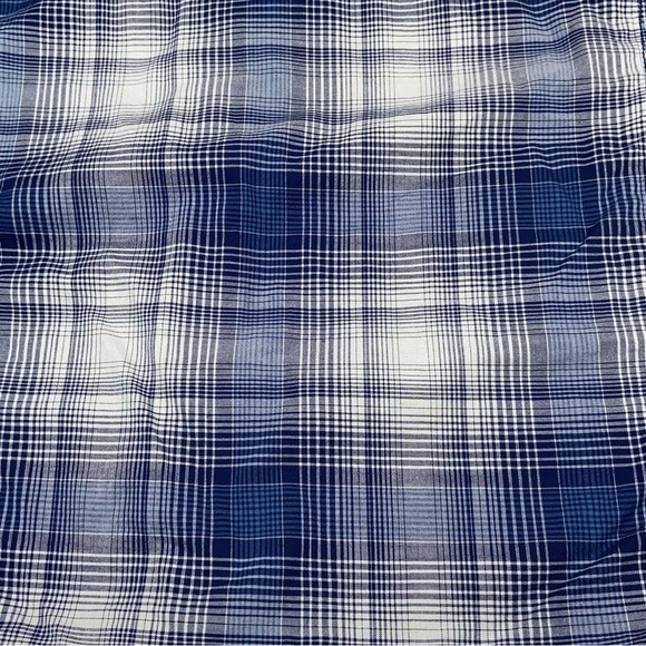 INC Blue Plaid Snap Down Shirt - Men’s Medium International Concepts - Picture 11 of 14